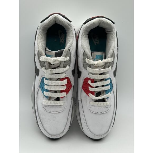 Nike Air Max 90 LTR (PS) White Chlorine Blue CD6867-108 Little Kids - Size 6Y - Picture 8 of 11